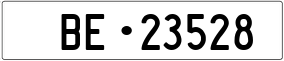 Trailer License Plate